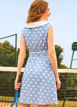 A Piece of Perfection Fit & Flare Dress Darling Dots Hot