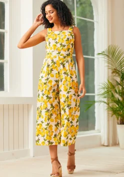 BTC A Playful Bouquet Jumpsuit Lemon Best