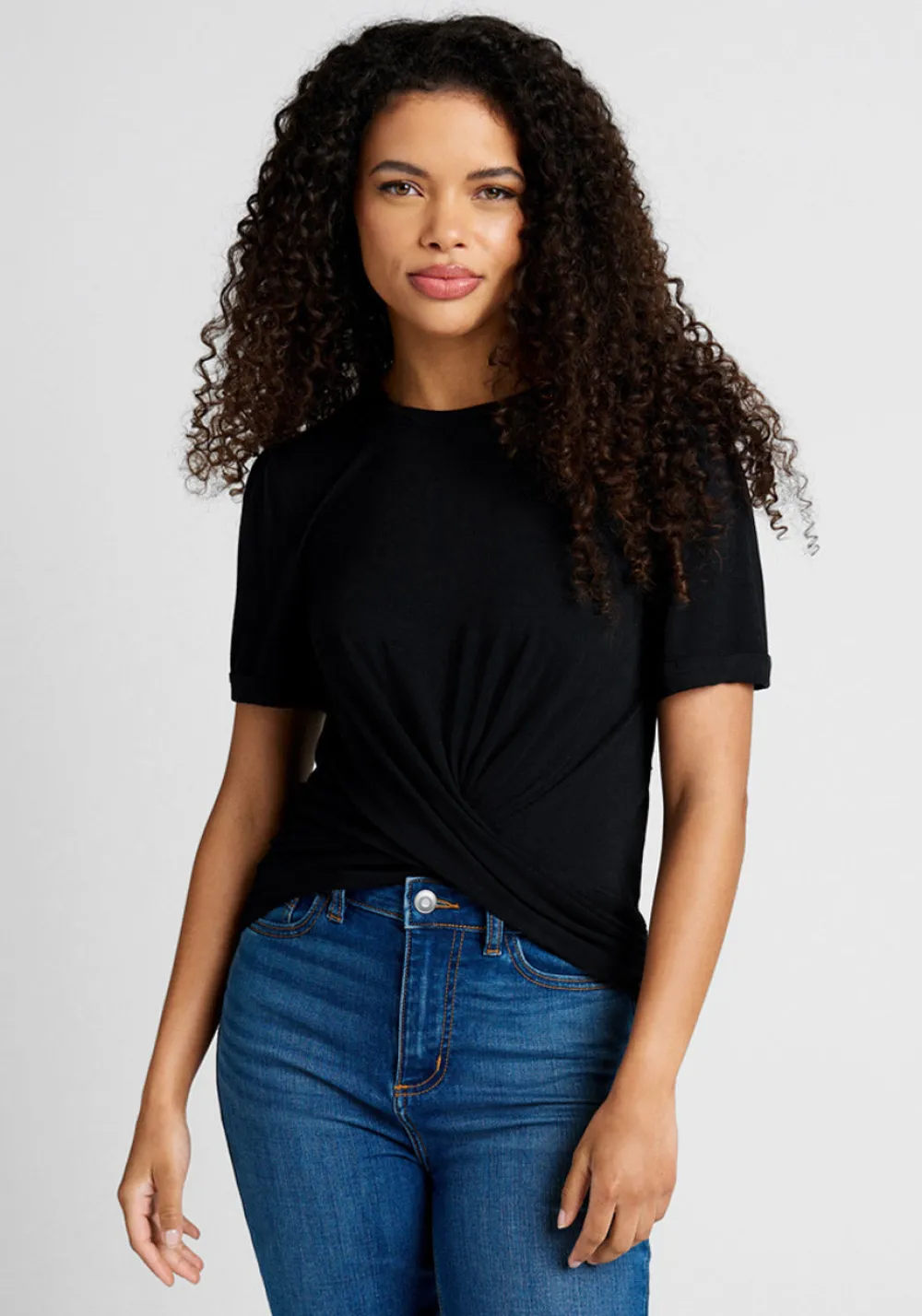 Hangzhou HS Fashion Corporation Ltd. A Twist of Fun Knit Top Black Online