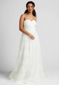 CHI CHI A Wonderful Union Strapless Maxi Dress White Lace Online