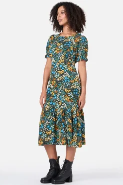 Ada 90's Floral Midi Dress Online
