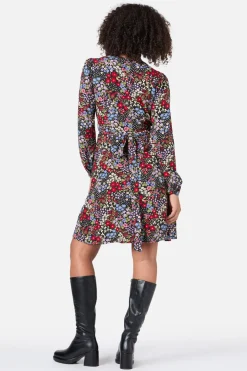 Ada 90's Floral Mini Wrap Dress Sale