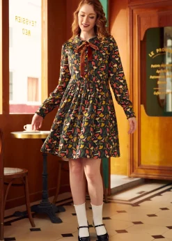 BTC Afternoon Tea Time Drop Waist Shirt Dress Fungi Fabulous Best