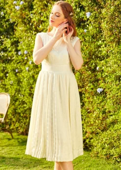 Asmara International Limited - China Always In My Dots Fit and Flare Dress White Polka Dots Outlet