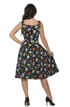 Archade Amusement Navy Swing Dress Discount
