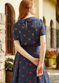 At the Sock Hop Collar Blouse Apple Bliss Hot