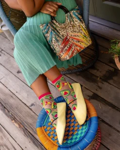 Avocado Lover Sheer Crew Sock Discount