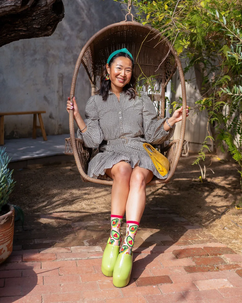 Avocado Lover Sheer Crew Sock Discount