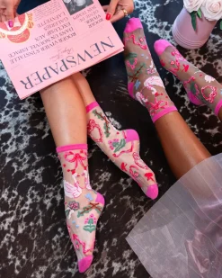 Balletcore Sheer Crew Sock Clearance