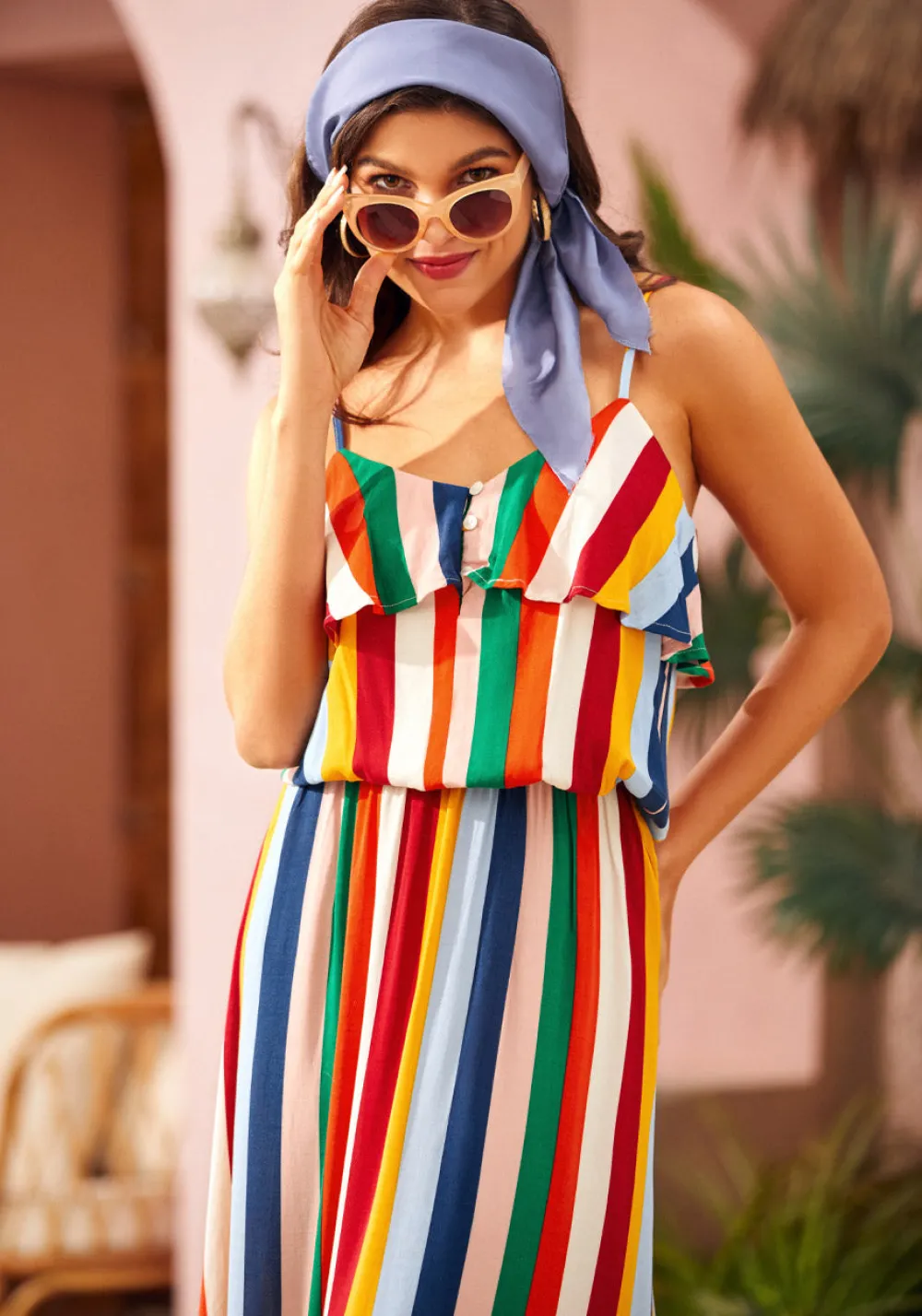 Basically Breezy Sundress Rainbow Outlet