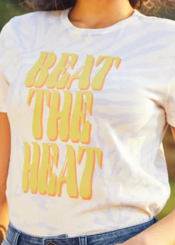 Beat The Heat Graphic Tee Tie Dye Sale