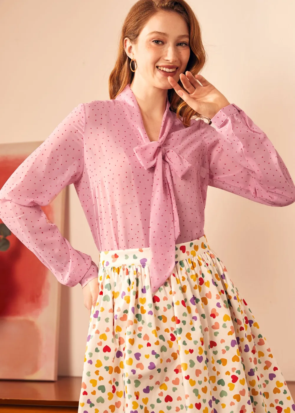 Belle of the Bow Blouse Pixie Pink Sale