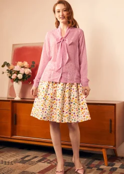 Belle of the Bow Blouse Pixie Pink Sale