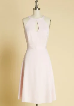 Asmara International Limited - India Best of Luxe Satin Halter Dress Light Pink Clearance