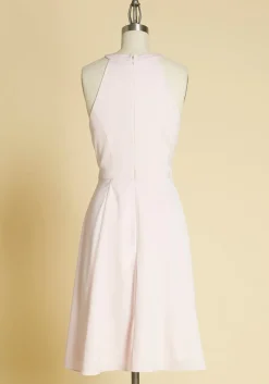 Asmara International Limited - India Best of Luxe Satin Halter Dress Light Pink Clearance