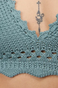 Dangerfield US Bianca Crochet Bikini Top Hot