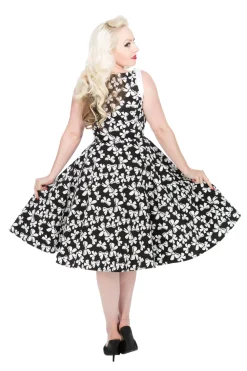 Black & White Bow Swing Dress