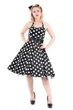Black & White Minnie Halter Dress Best
