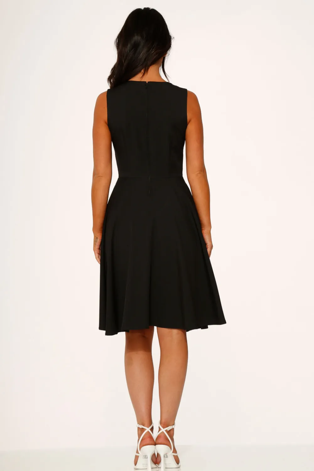 Black & White Piping Swing Dress Best