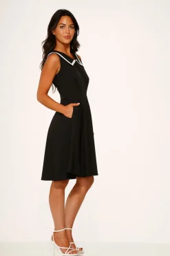 Black & White Swing Dress Hot