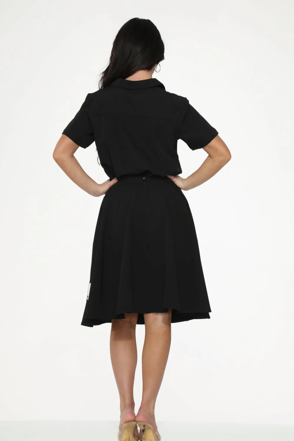 Embroidered Poodle Skirt Black Clearance