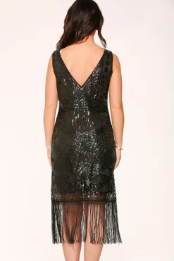 Black Flapper Dress New
