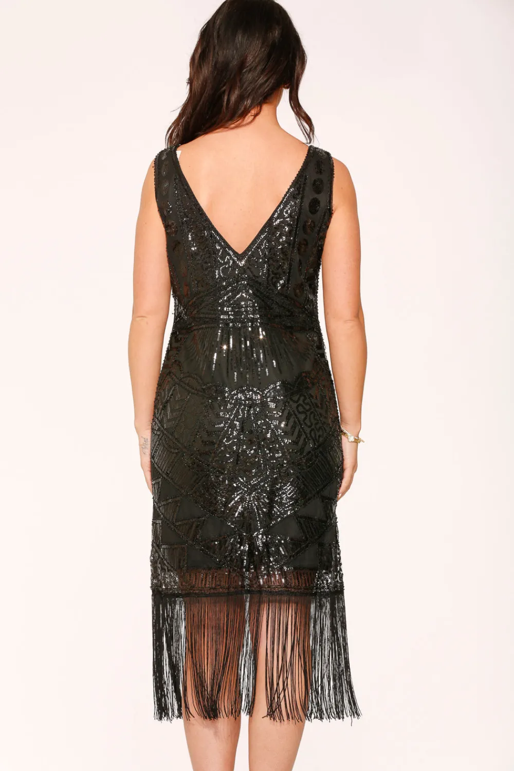 Black Flapper Dress New