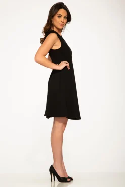 Black Mini Night Out Swing Dress Clearance