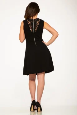 Black Mini Night Out Swing Dress Clearance