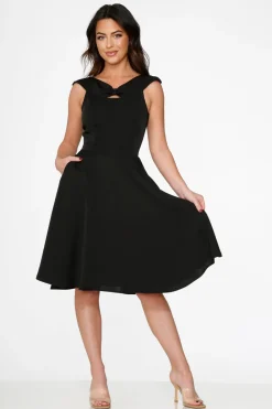 Black Occasional Swing Dress