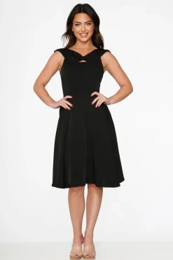 Black Occasional Swing Dress