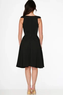 Black Occasional Swing Dress