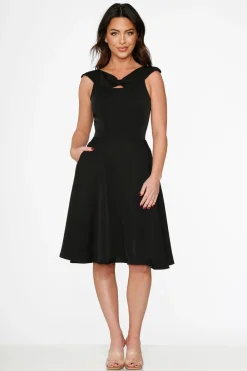 Black Occasional Swing Dress