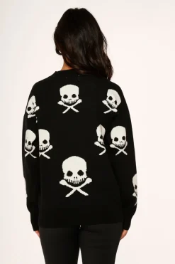 Black Skulls Sweater