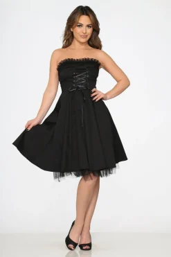 Strapless Swing Dress Black Best