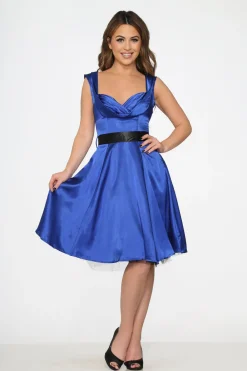 Blue Occasional Swing Dress Hot