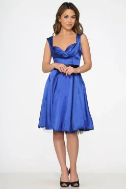 Blue Occasional Swing Dress Hot