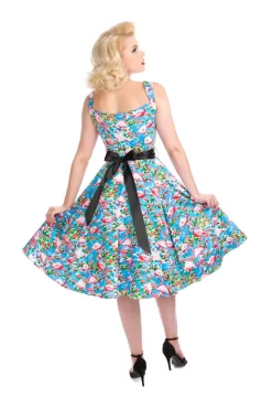 Blue Ocean & Pink Flamingo Swing Dress Online