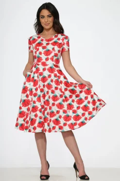 Bold Floral Swing Dress Clearance