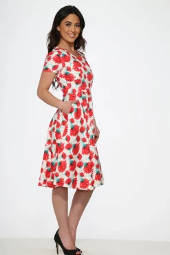 Bold Floral Swing Dress Clearance