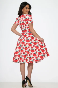 Bold Floral Swing Dress Clearance