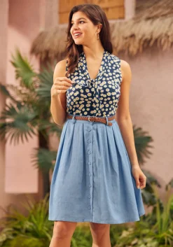 BTC Bookstore's Best A-Line Skirt Chambray Sale