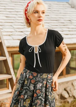 Bowtiful Moments Top Black Discount