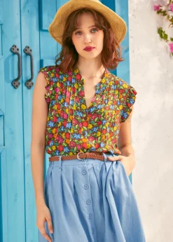 BTC Buttoned & Beloved Sleeveless Top Frida’s Garden