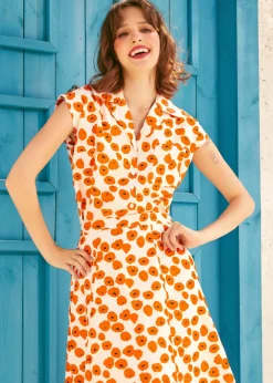 BTC Buttoned & Breezy Blouse Papaver Clearance