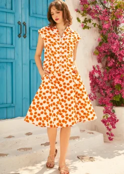 BTC Buttoned & Breezy Blouse Papaver Clearance