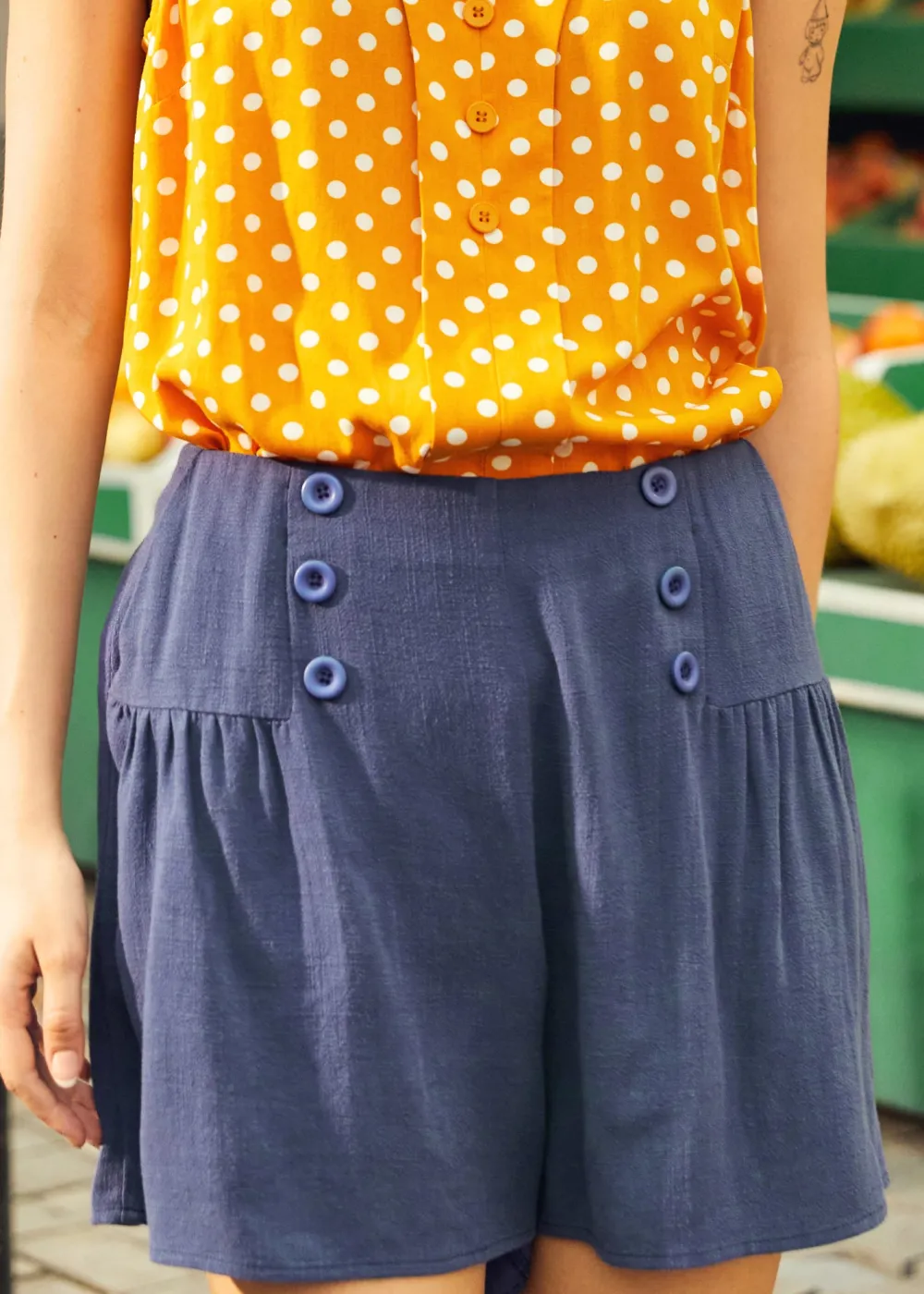 BTC Buttoned Up & Breezy Shorts Navy Best