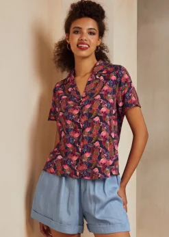 BTC Call It A Classic Camp Collar Shirt Flamingle Party Online