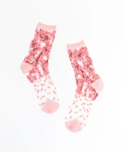 Cherry Blossom Sheer Crew Sock Online