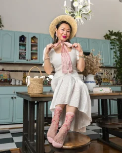 Cherry Blossom Sheer Crew Sock Online